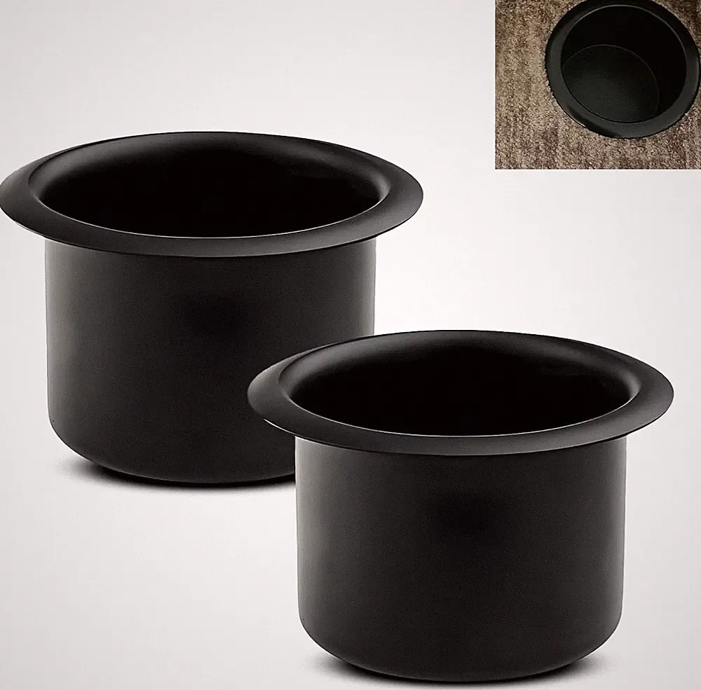 2PCS Couch Cup Holder, Metal Sofa Recliner-Handles Drop-in Cup Holder Insert...
