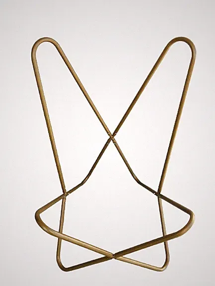 Handmade Golden Butterfly Chair Relax Arm Chair Replacement Frame Full Folding