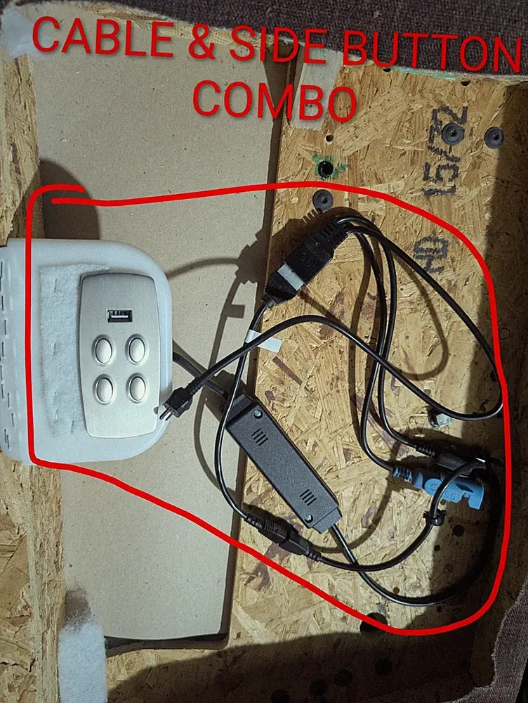 LA Z BOY Side Buttons USB Blue Cable Connector 2PIN POWER Electric Recliner Lazy