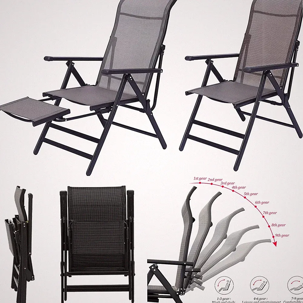Outdoor Zero Gravity Chair Foldable Patio Lounge Chair Beach Reclining Chairs